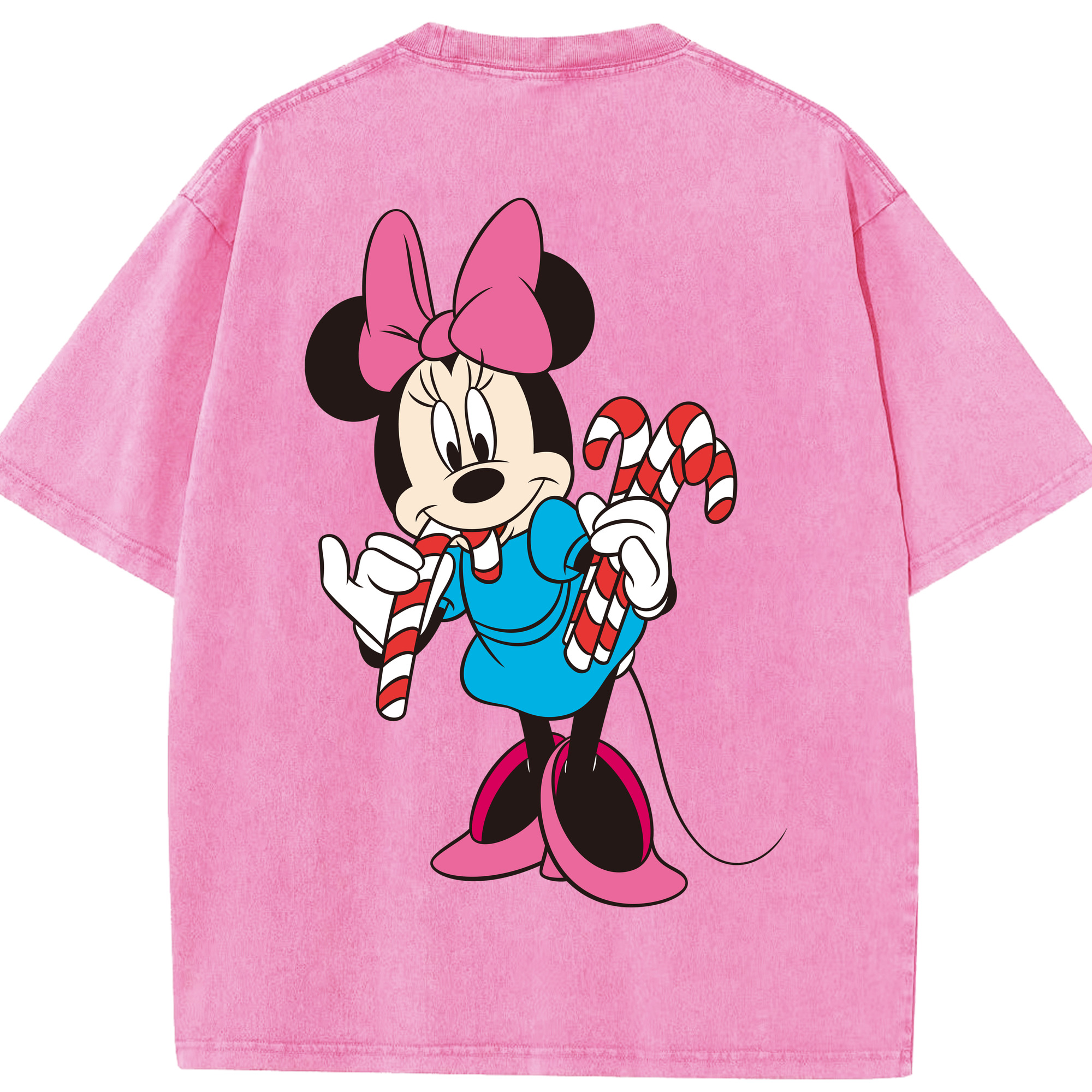 （画像用） ミッキーマウス Mickey Mouse 綿100% ヴィンテージ風 半袖Tシャツ（背面プリント）